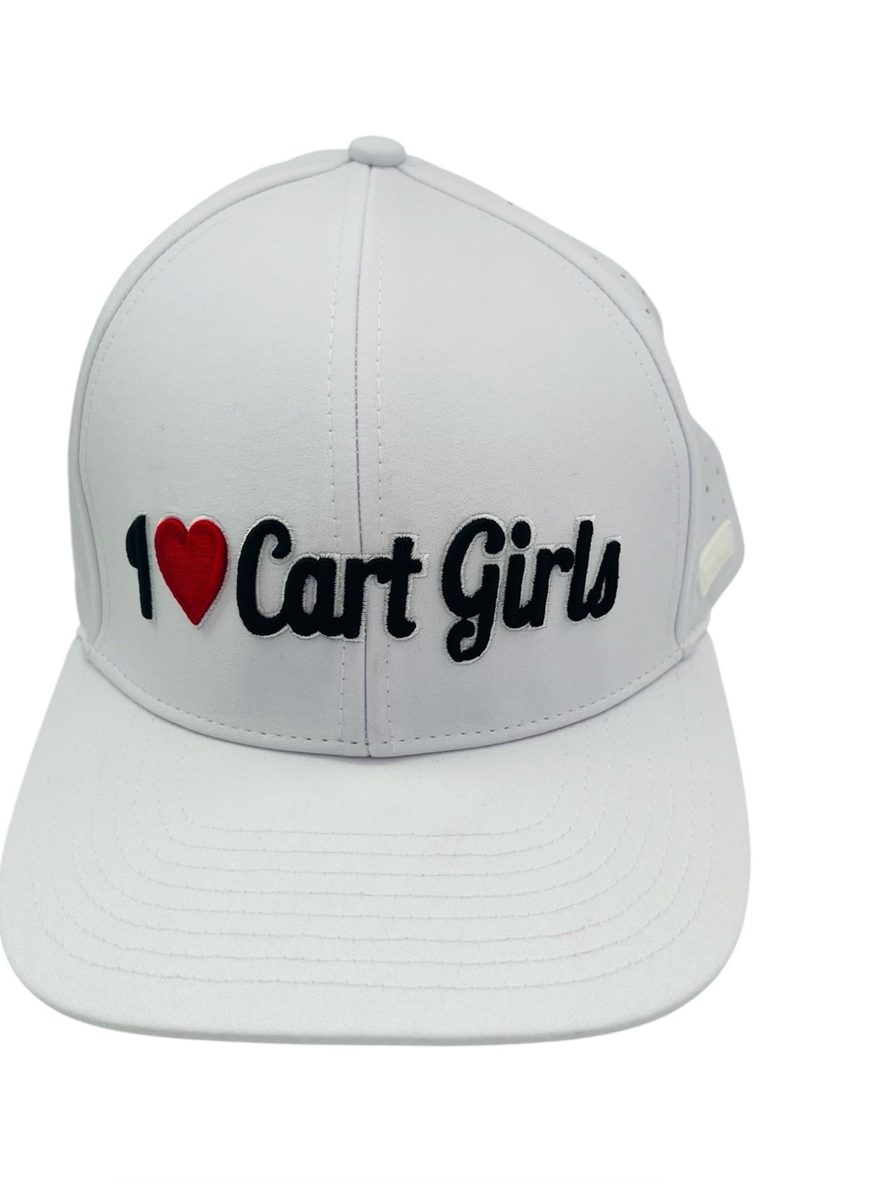 Bogey Bros  I ♥ Cart Girls' Embroidered Performance Golf Stretch Hat